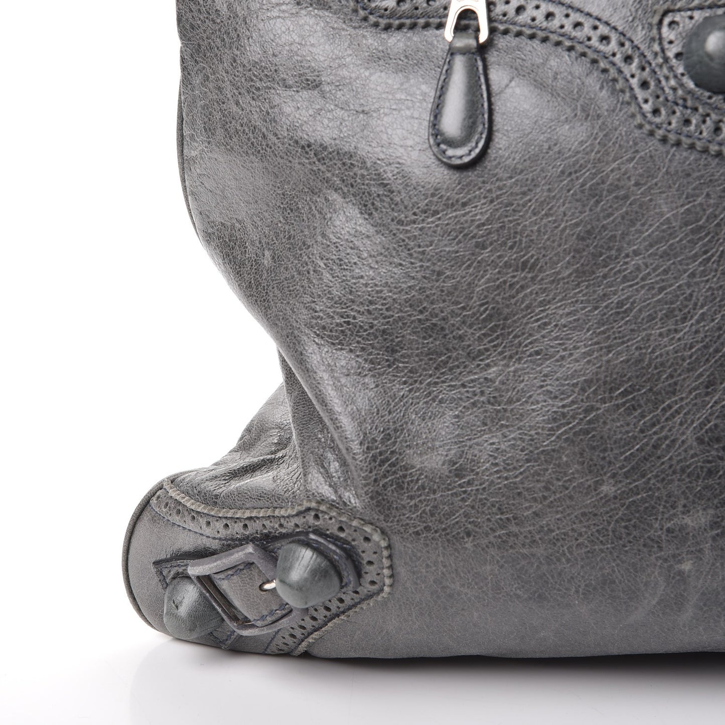 Agneau Giant Brogues Hardware Besace Hobo Storm