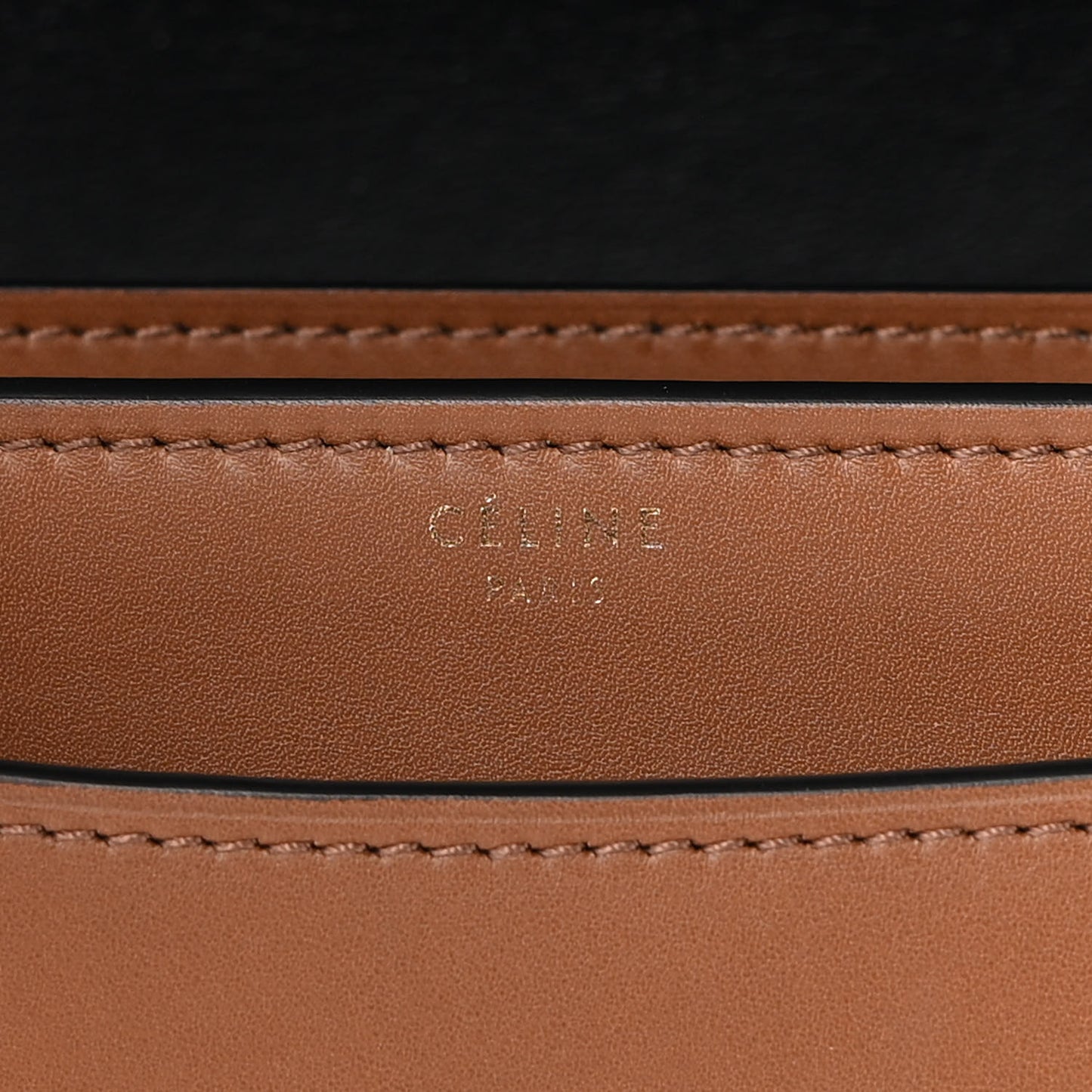 Calfskin Medium Bi-Color Case Flap Camel