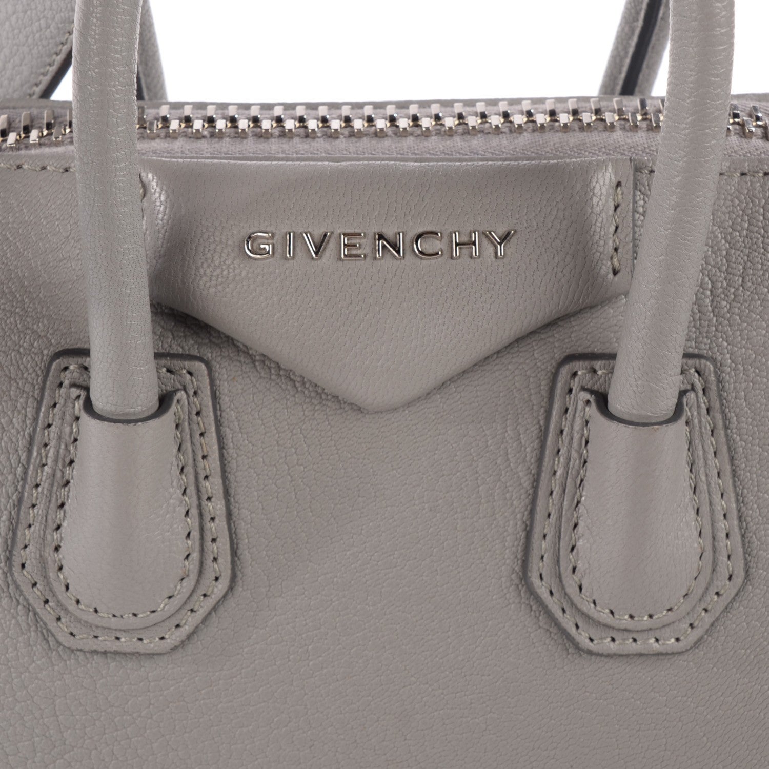 Givenchy Sugar Goatskin Mini Antigona Grey 6 of 9