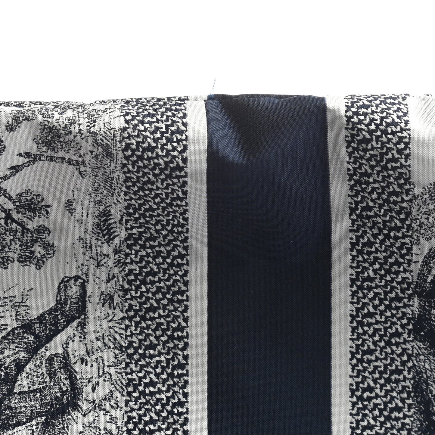 Embroidered Toile De Jouy Diortravel Zipped Pouch Blue
