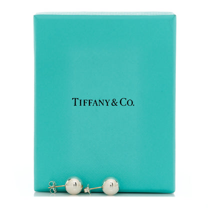 Tiffany Sterling Silver 10mm Hardwear Ball Earrings 5 of 5