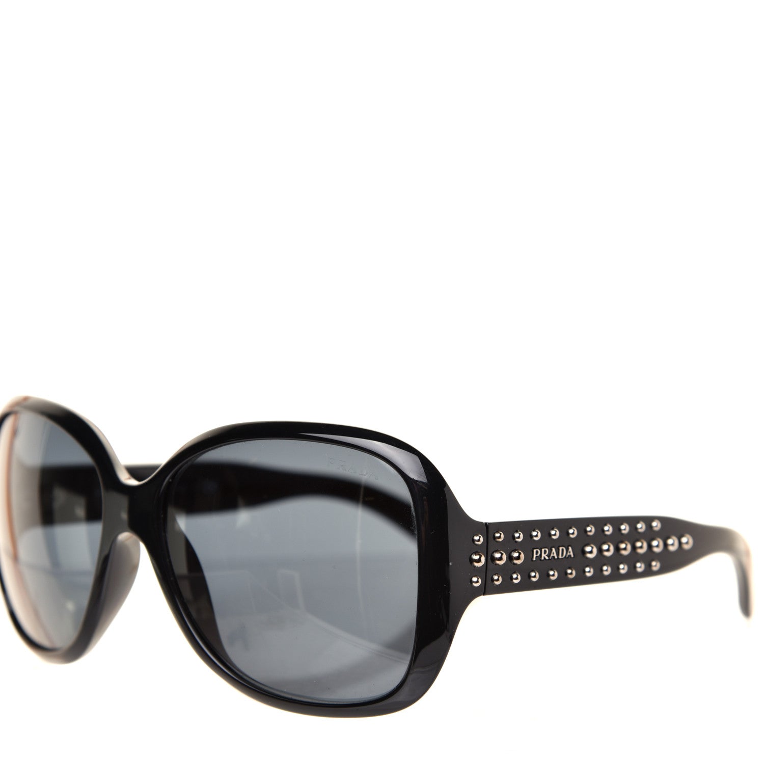 Prada Studded Sunglasses SPR 04M Black 7 of 8