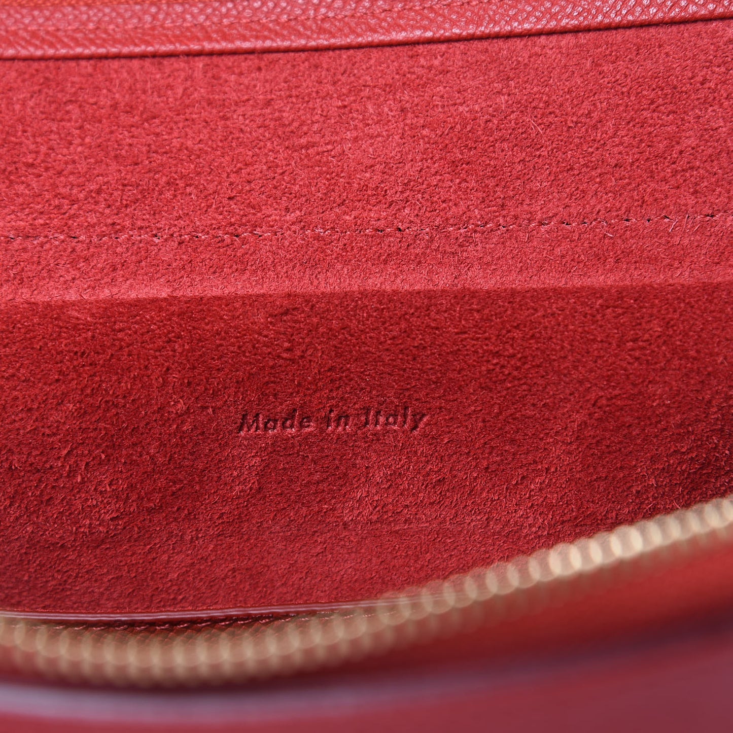 Baby Grained Calfskin Micro Belt Bag Coquelicot