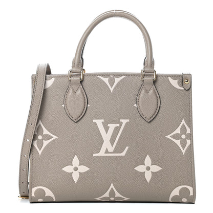 Louis Vuitton Empreinte Monogram Giant Onthego PM Tourterelle Creme 1 of 10