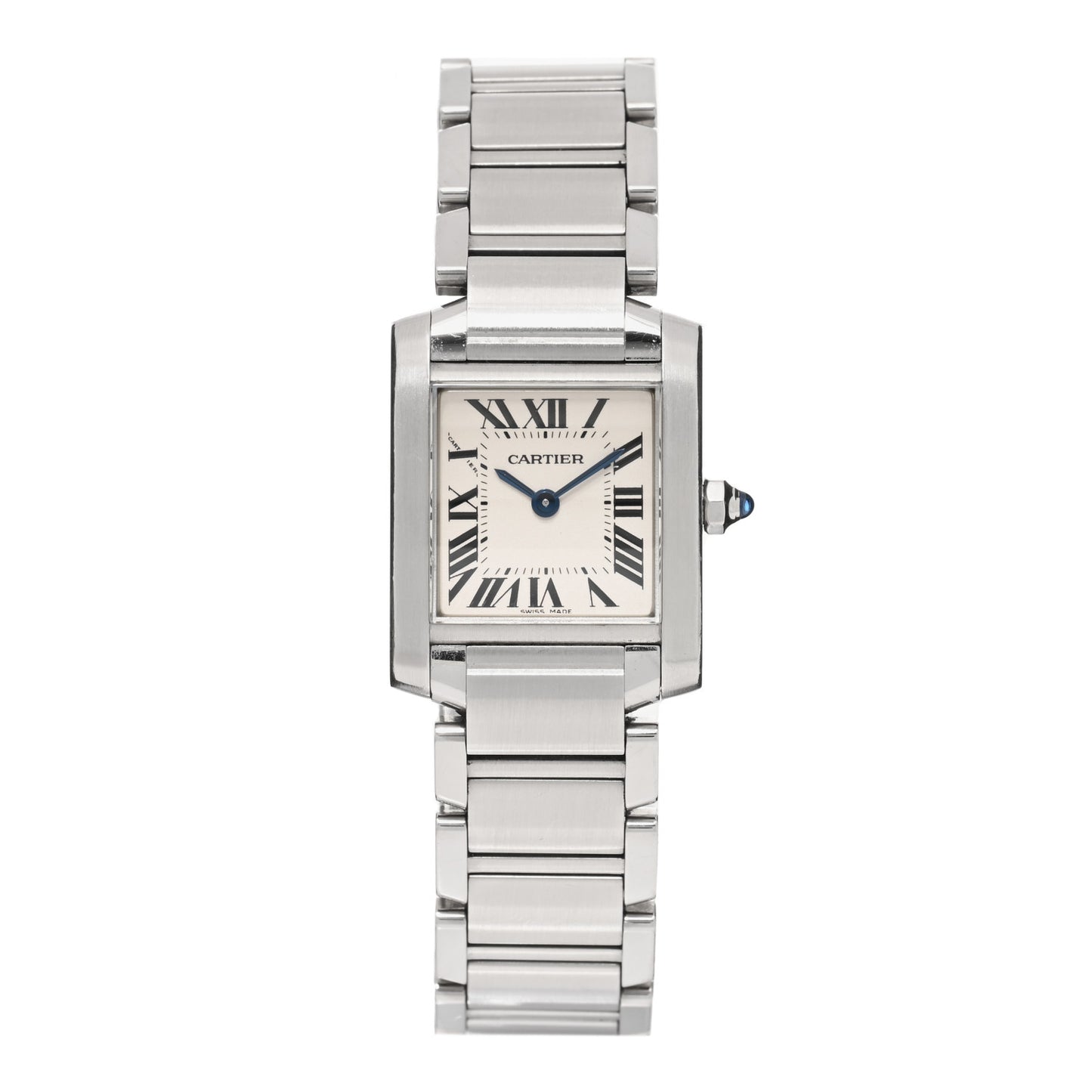 Stainless Steel 20mm Tank Francaise Quartz Watch
