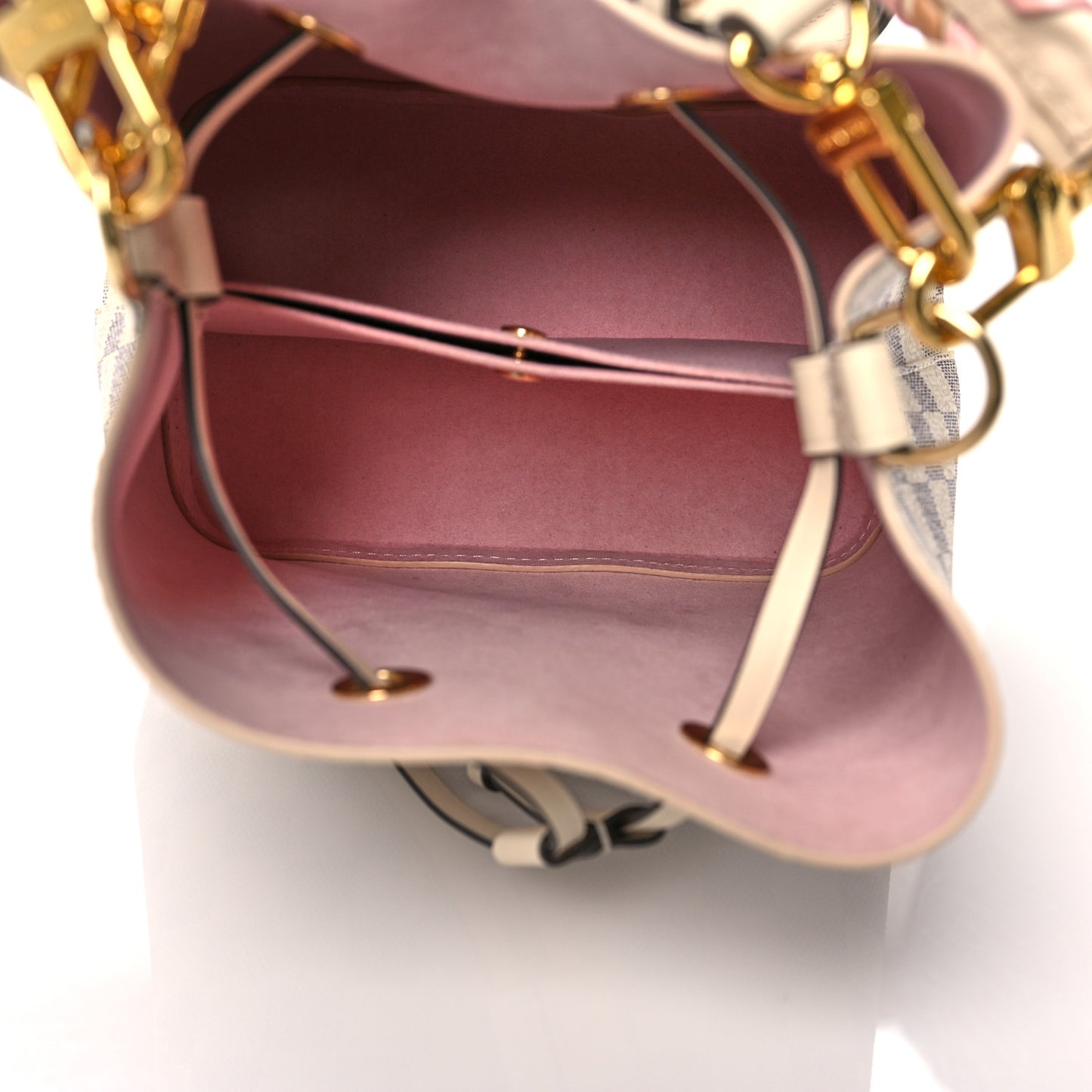 Damier Azur Braided Neonoe BB Pink
