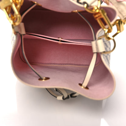 Louis Vuitton Damier Azur Braided Neonoe BB Pink 5 of 10