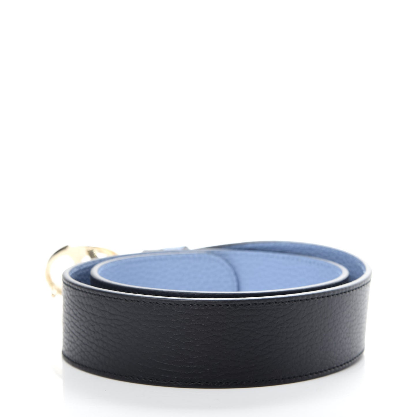 Dollar Calfskin 1973 Reversible Belt 80 32 Black Mineral Blue