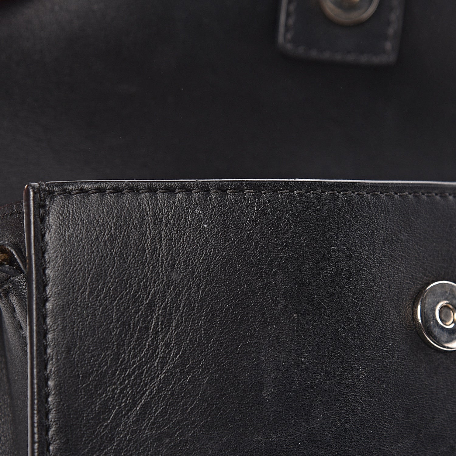 Chloe Suede Calfskin Mini Faye Shoulder Bag Black 11 of 22