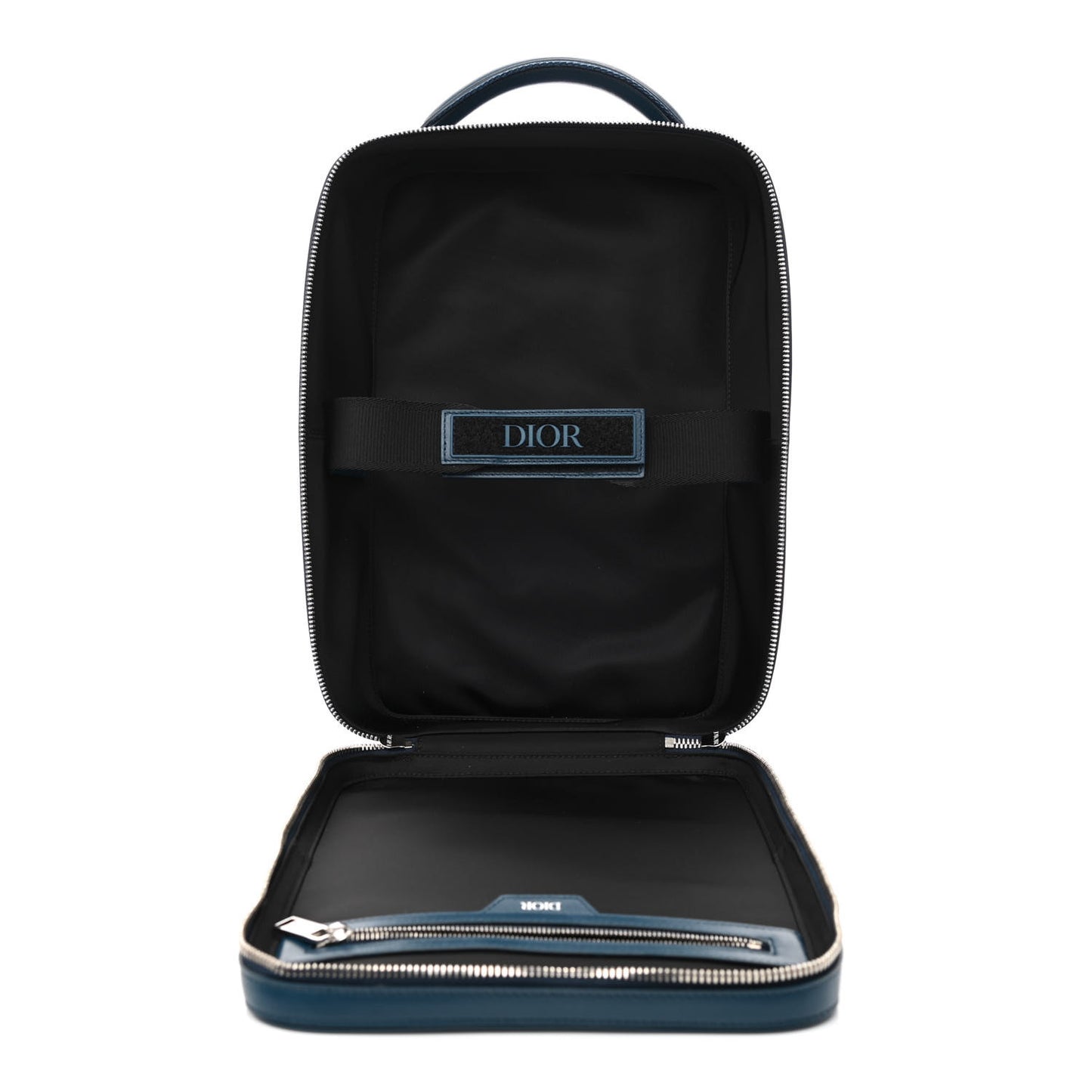 Calfskin Perforated Oblique Galaxy Marsupio World Tour Pelle Sling Navy Blue