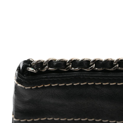 Chanel Lambskin Lax Pochette Black 8 of 9