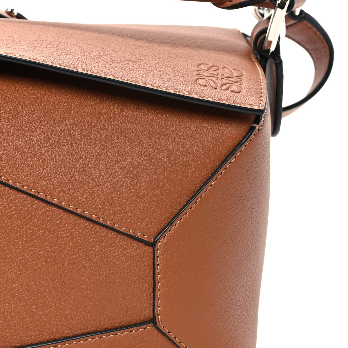 Loewe Calfskin Small Puzzle Edge Bag Tan 8 of 10