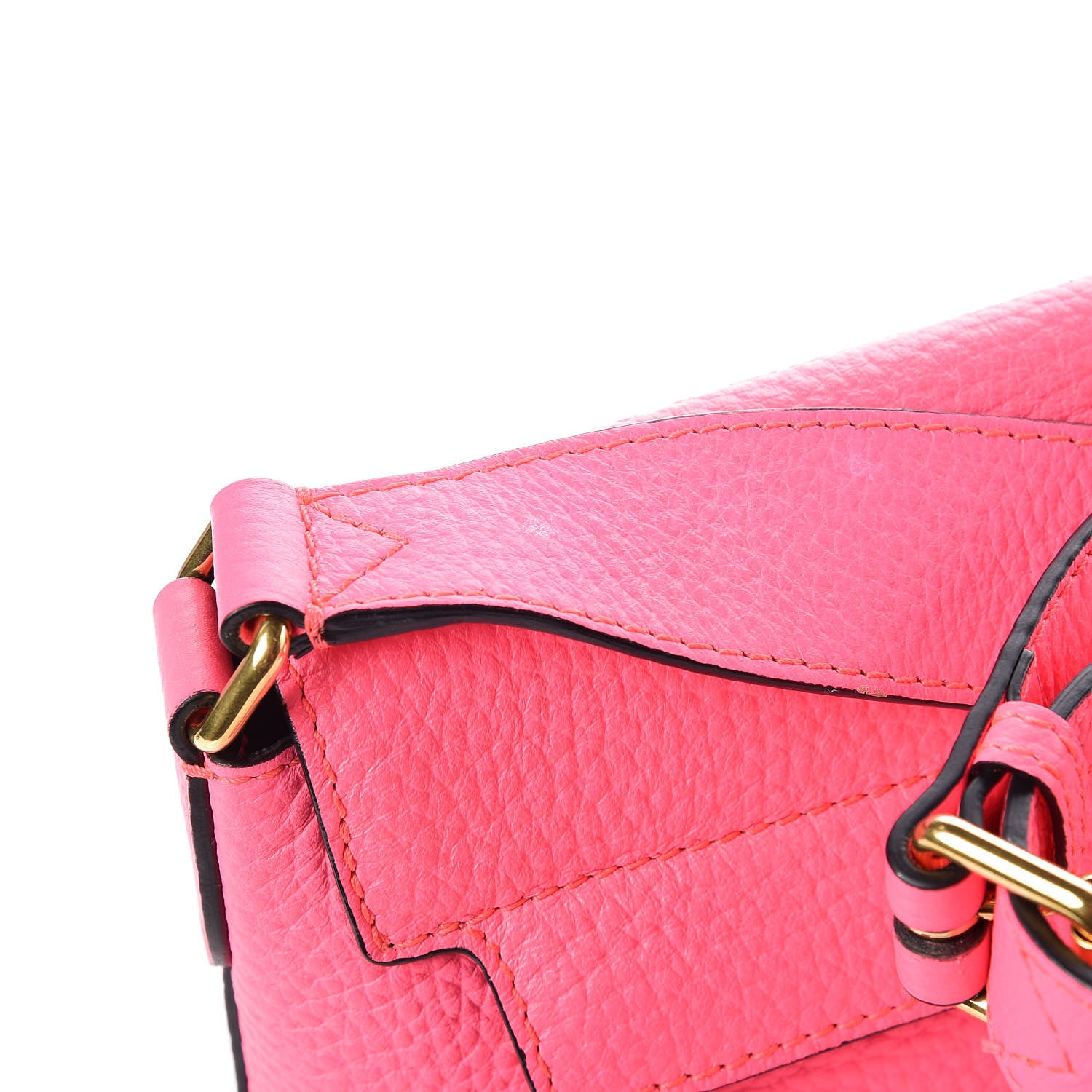 Burberry Calfskin Smooth Grain Small Burleigh Crossbody Bag Neon Pink 11 of 12
