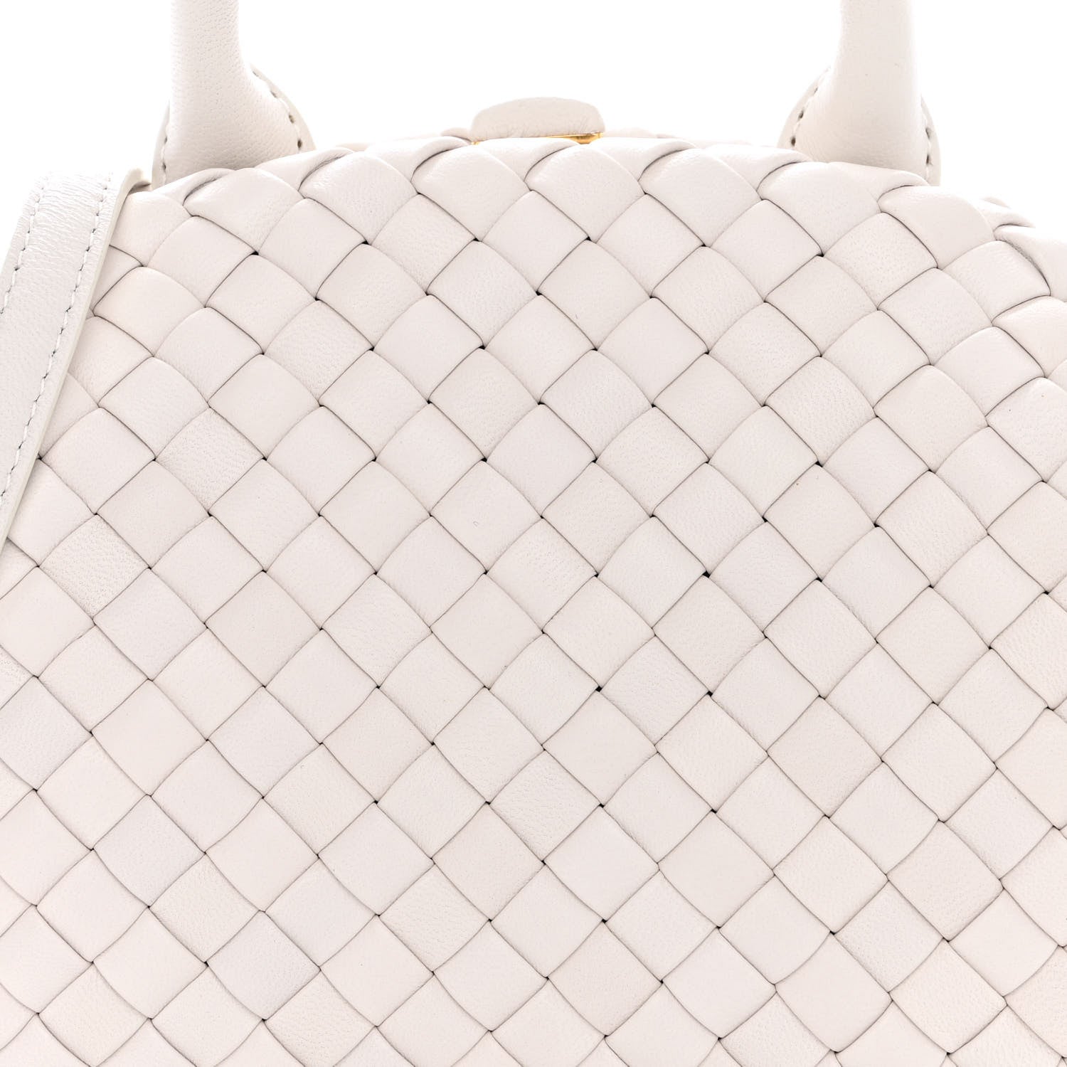 Bottega Veneta Nappa Intreccio Mini Padded Handle Bag Chalk 7 of 13