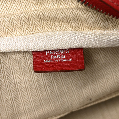 Hermes Taurillon Clemence Victoria II 35 Rouge Garance 6 of 10