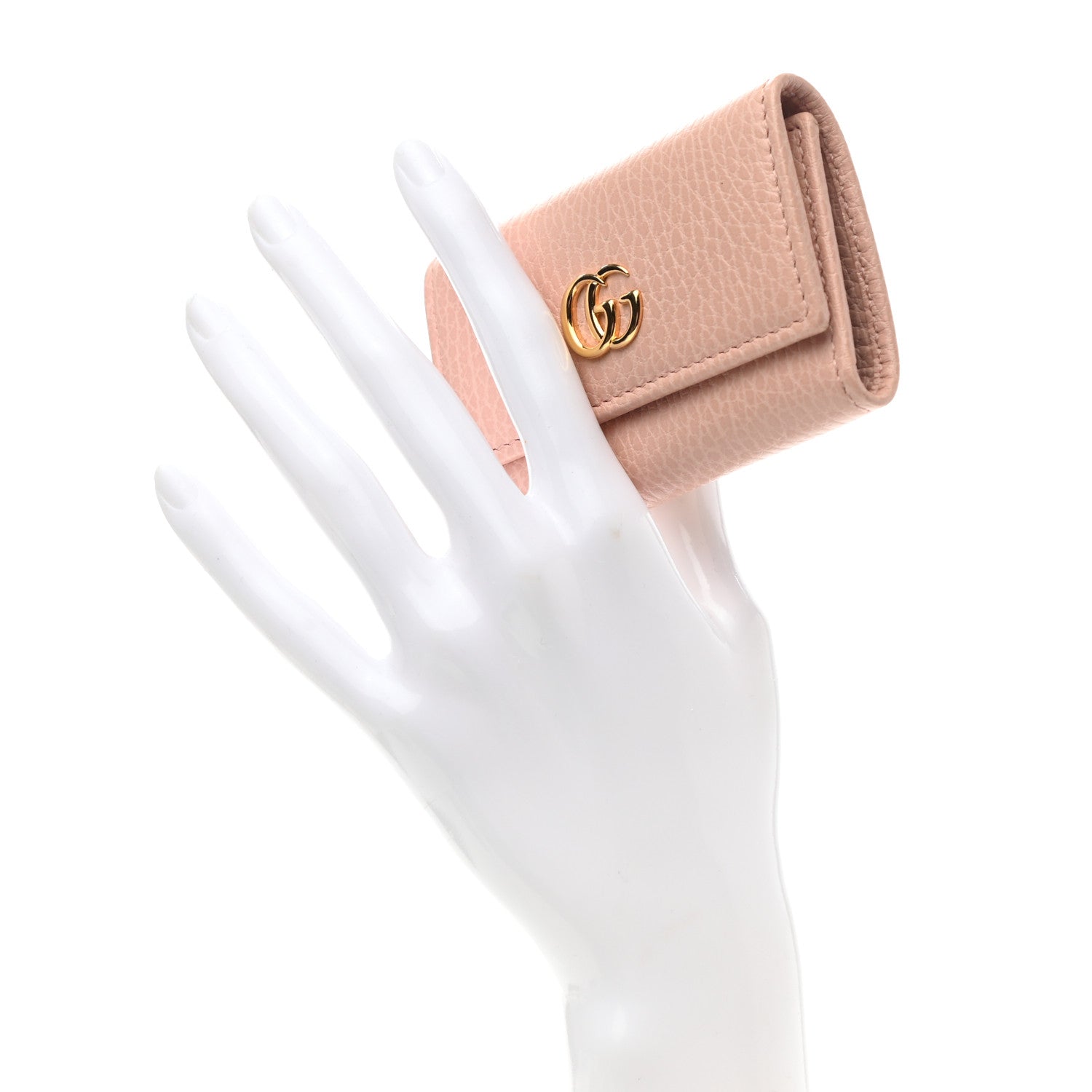Gucci Dollar Calfskin GG Marmont 6 Key Holder Perfect Pink 2 of 8
