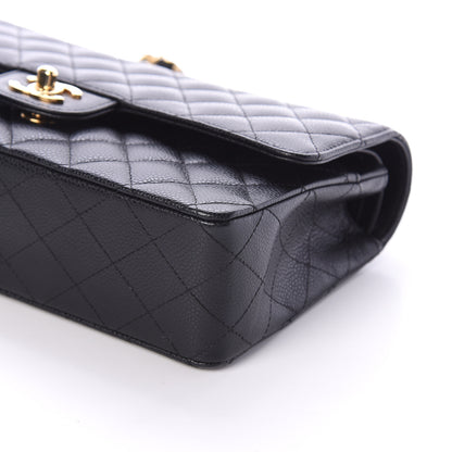 Chanel Caviar Quilted Medium Double Flap Black 8 of 8