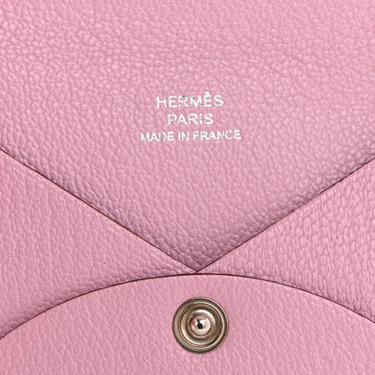 Hermes Chevre Mysore Calvi Card Case Mauve Sylvestre 6 of 11