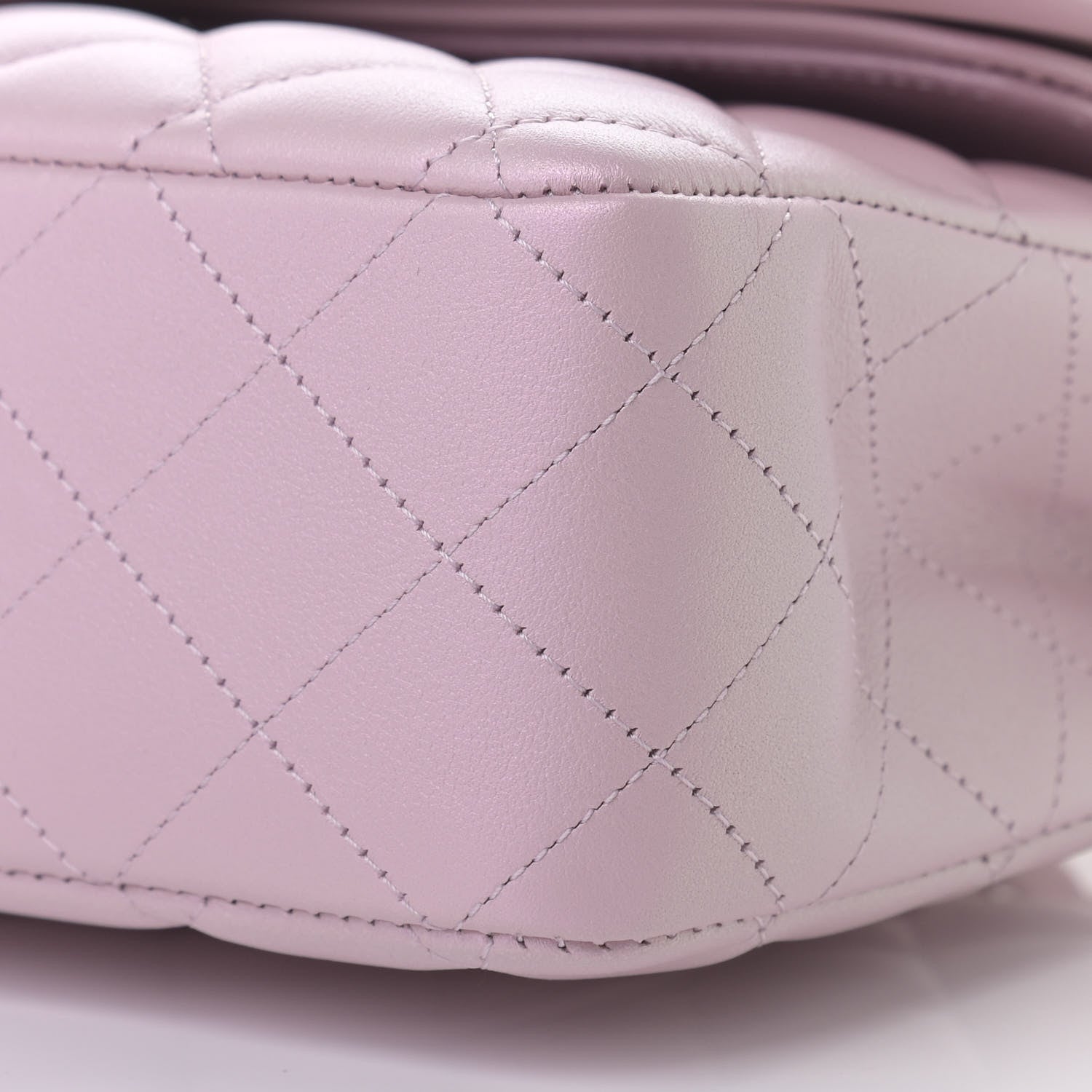 Chanel Iridescent Calfskin Quilted Medium Double Flap Light Pink 9 of 11