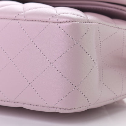 Chanel Iridescent Calfskin Quilted Medium Double Flap Light Pink 9 of 11