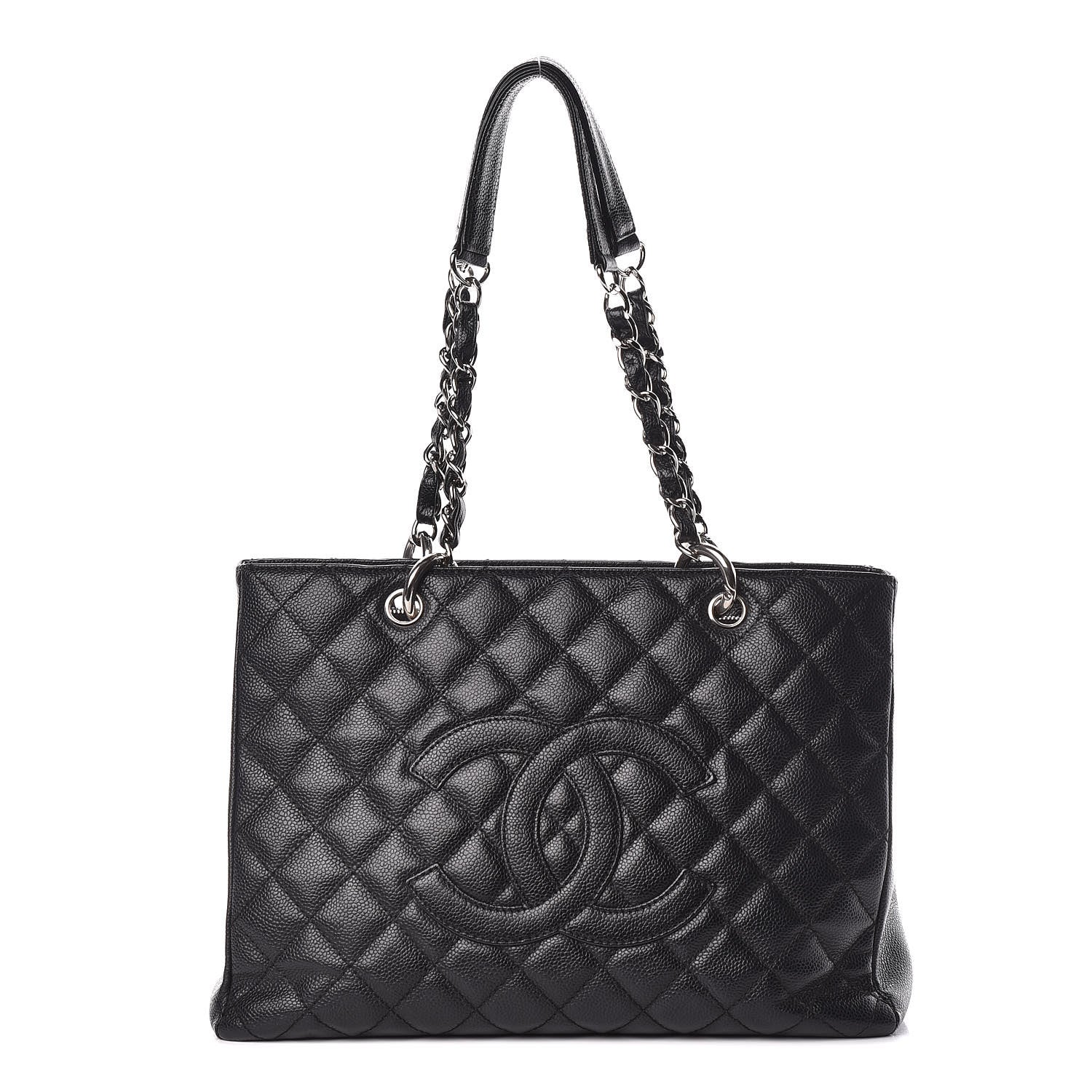 Chanel Caviar Quilted Grand Shopping Tote GST Black 1 of 14