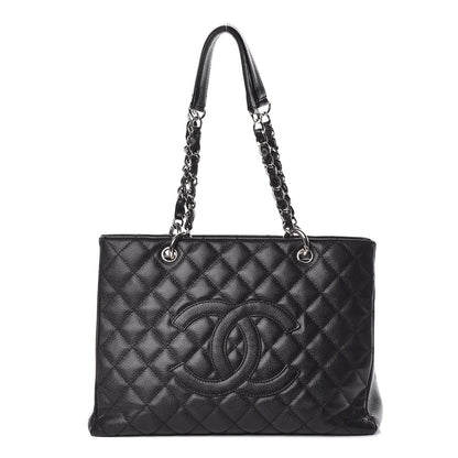 Chanel Caviar Quilted Grand Shopping Tote GST Black 1 of 14