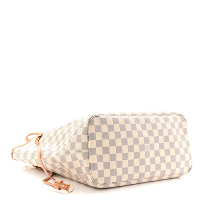 Louis Vuitton Damier Azur Neo Neverfull MM Rose Ballerine 5 of 10