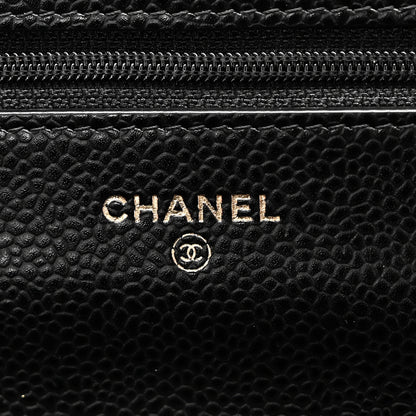 Chanel Caviar Quilted Wallet On Chain WOC Black 6 of 12