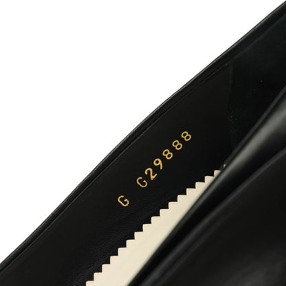 Chanel Lambskin Cap Toe CC Pumps 40 Black 4 of 9