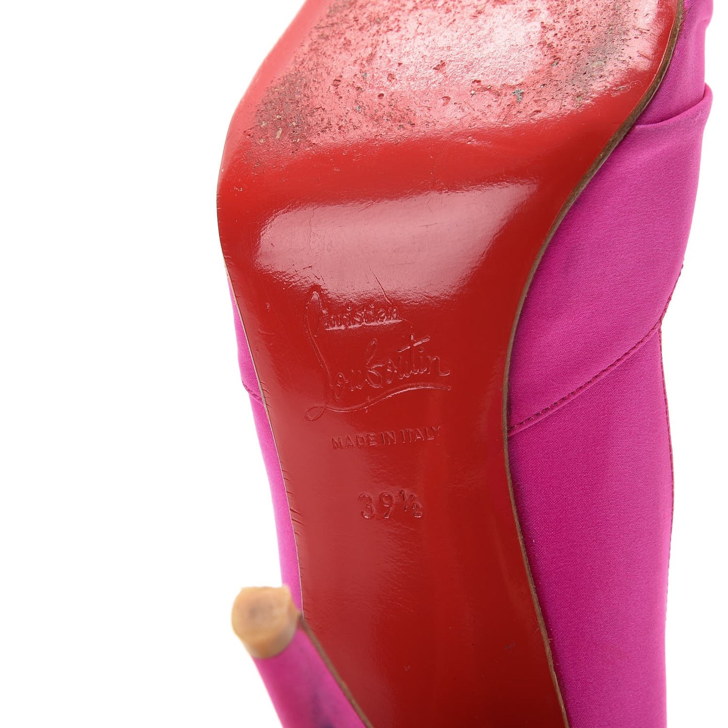 Satin Knotted Pumps 39.5 Pink