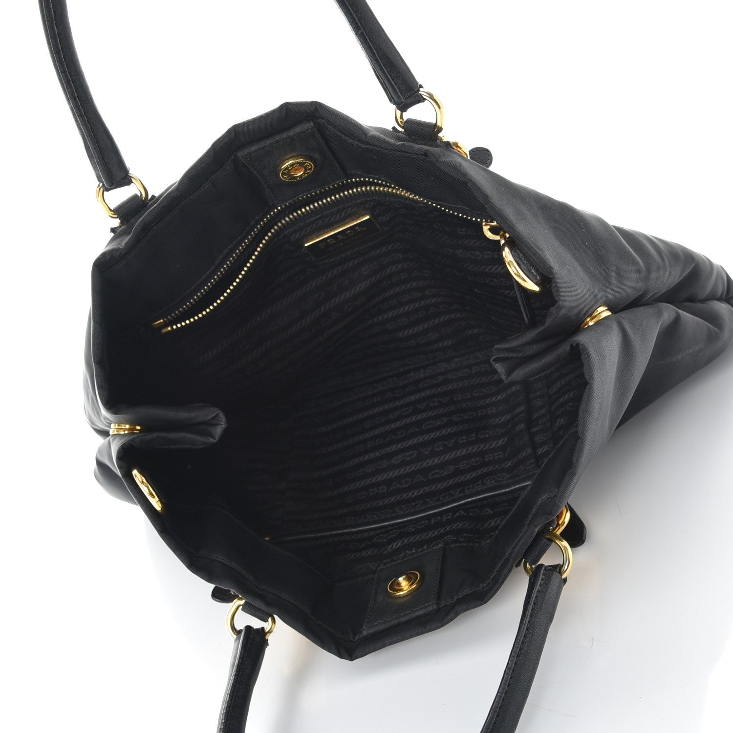 Prada Tessuto Nylon Tote Nero Black 5 of 23