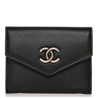 Chanel Caviar Envelope Card Holder Wallet Black 1 of 8