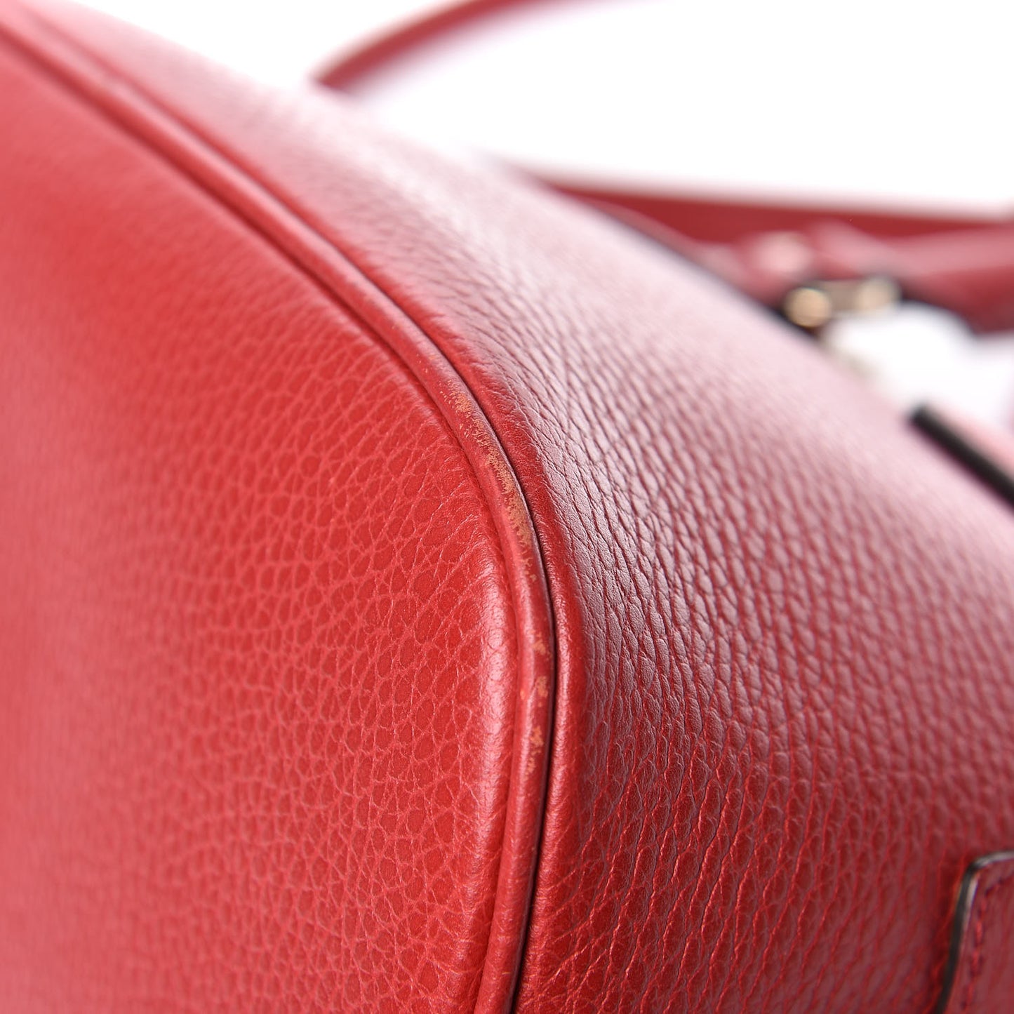 Dollar Calfskin Small GG Charm Dome Bag Red