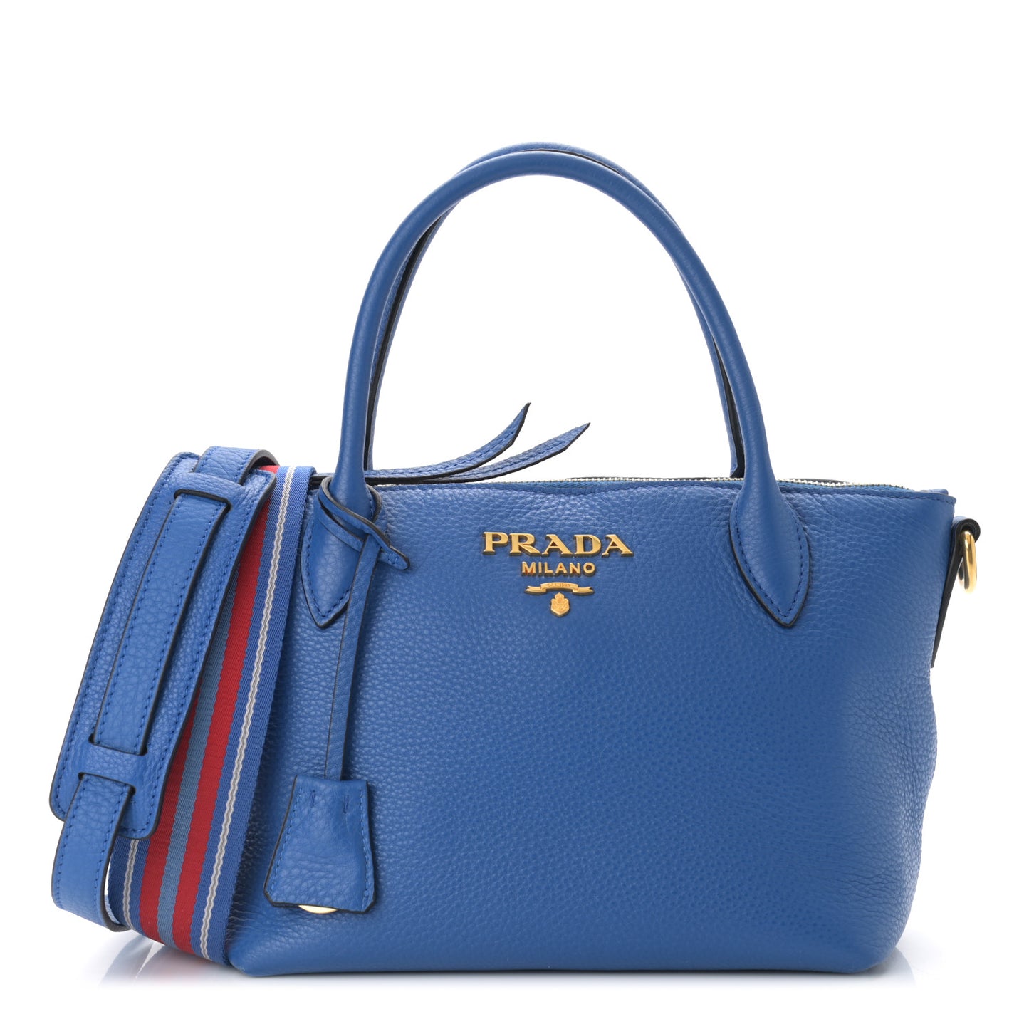 Vitello Daino Tote Azzurro