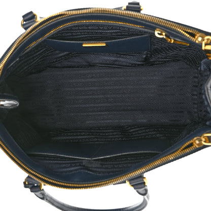 Prada Saffiano Medium Galleria Double Zip Tote Baltico 5 of 14