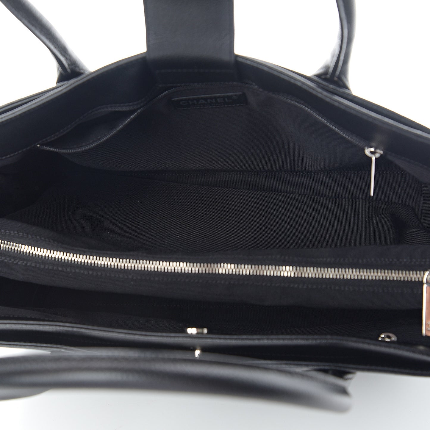 Calfskin Cerf Shopper Tote Black