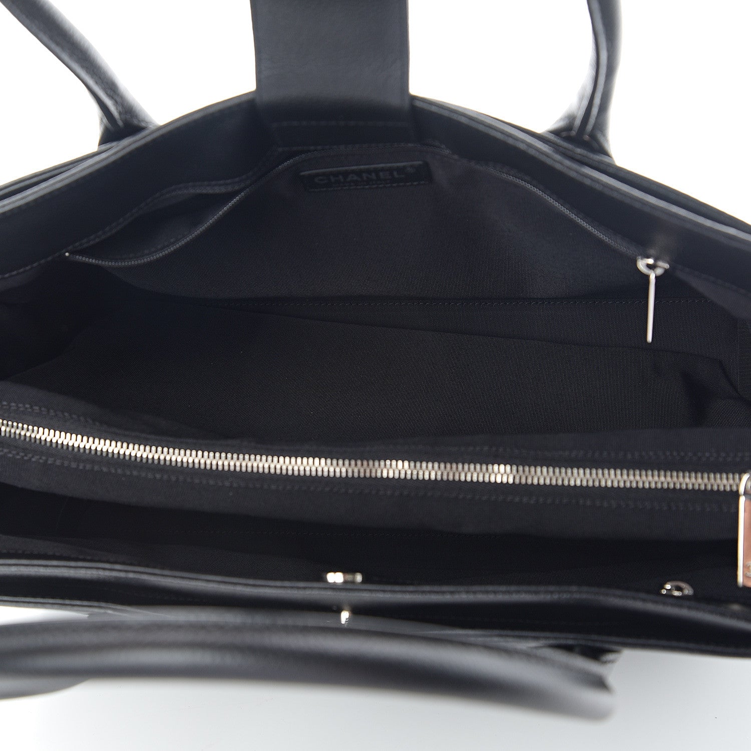 Chanel Calfskin Cerf Shopper Tote Black 4 of 7