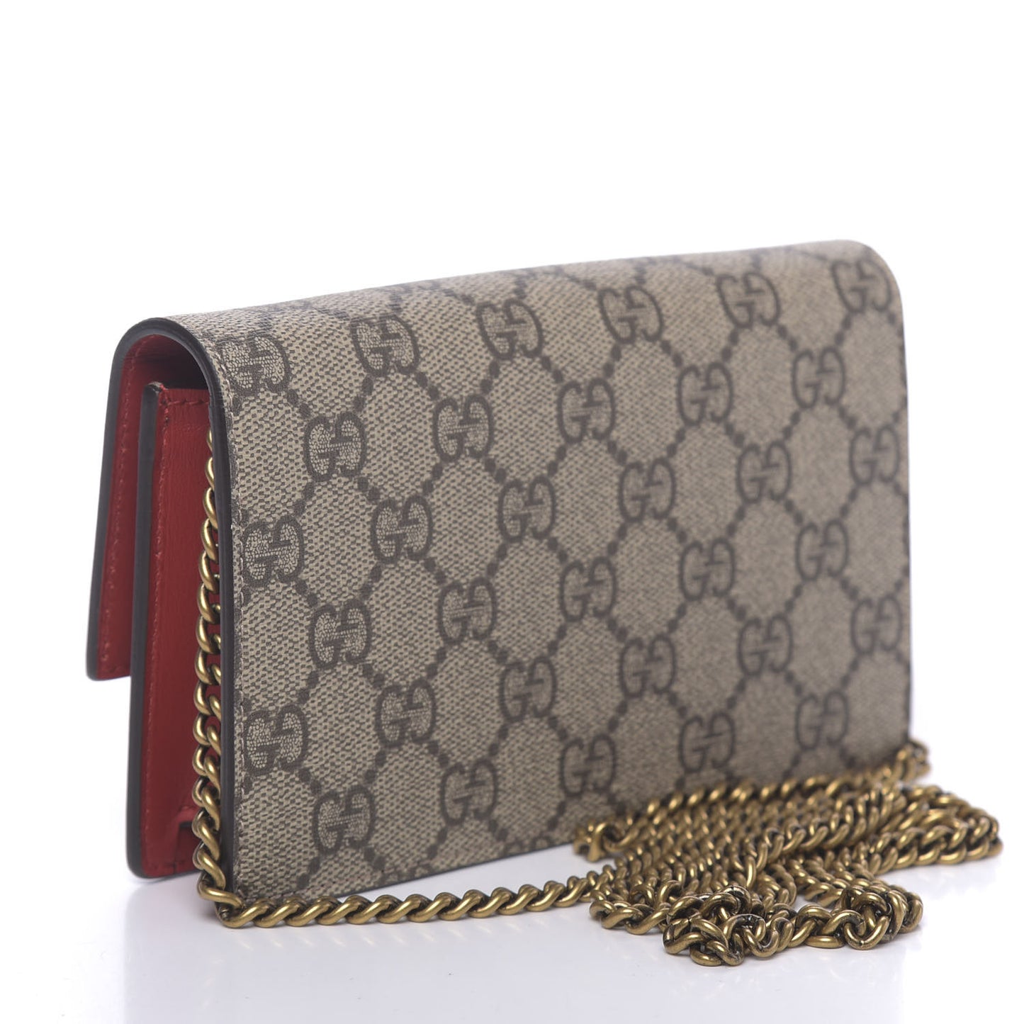 GG Supreme Monogram Mini Cherry Chain Bag