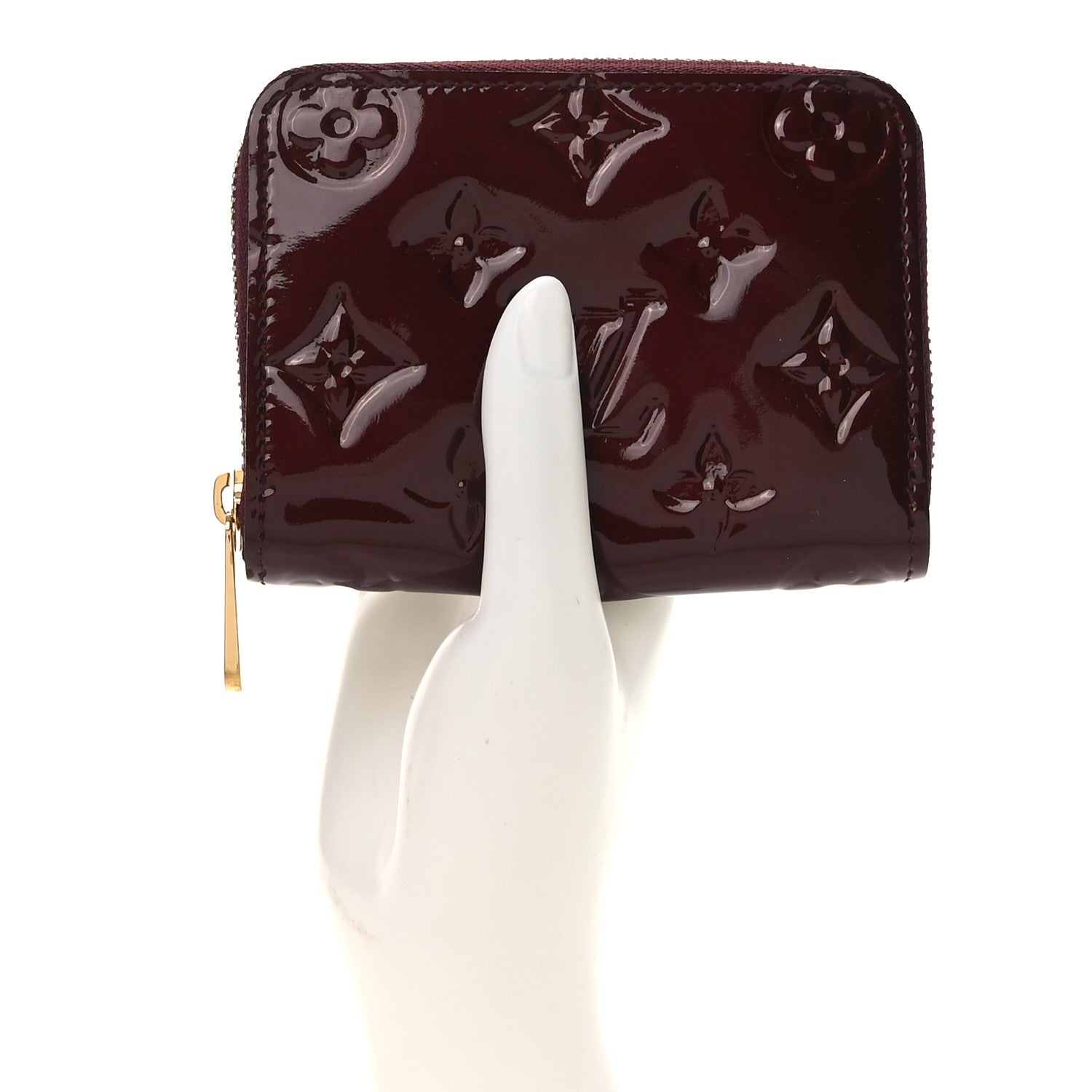 Louis Vuitton Vernis Zippy Coin Purse Rouge Fauviste 2 of 7