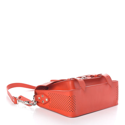 Proenza Schouler Lambskin Perforated Tiny PS1 Satchel Fire Red 4 of 10
