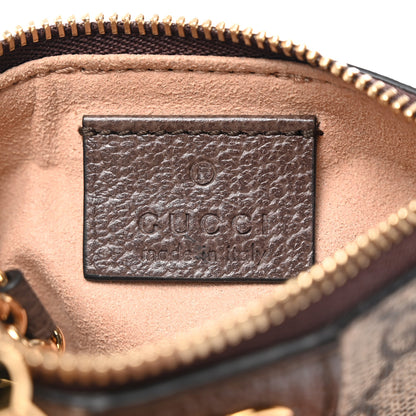 Gucci GG Supreme Monogram Web Ophidia Key Case Beige New Acero 6 of 7