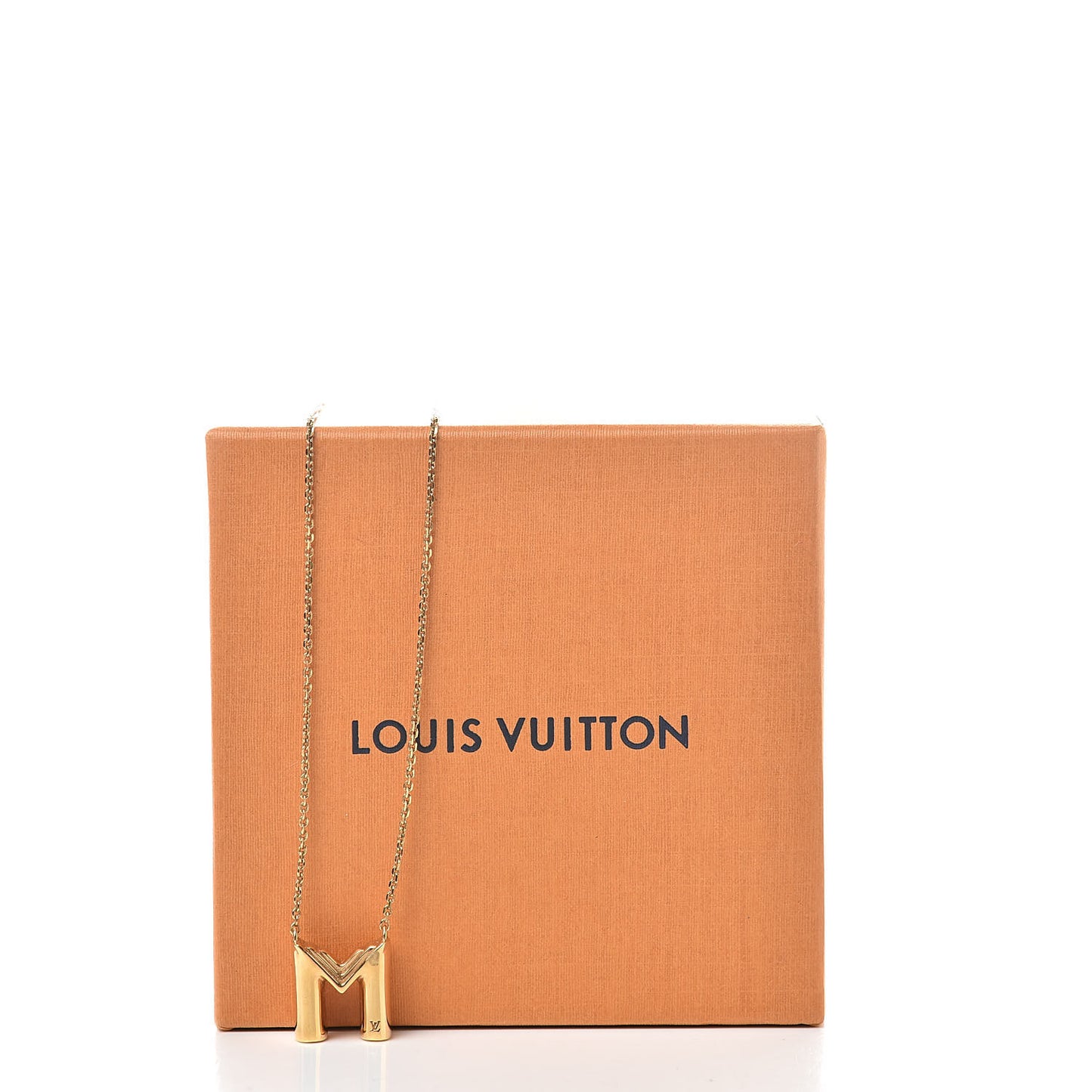 LV And Me Letter M Necklace Gold