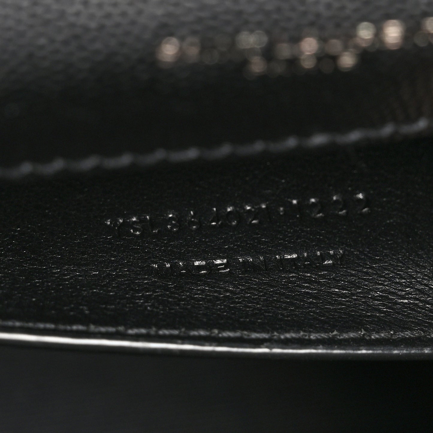 Grain De Poudre Medium Classic Monogram Monochrome Kate Satchel Black