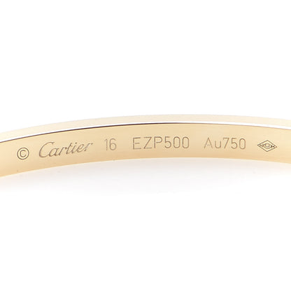 Cartier 18K Yellow Gold Small LOVE Bracelet 16 4 of 8