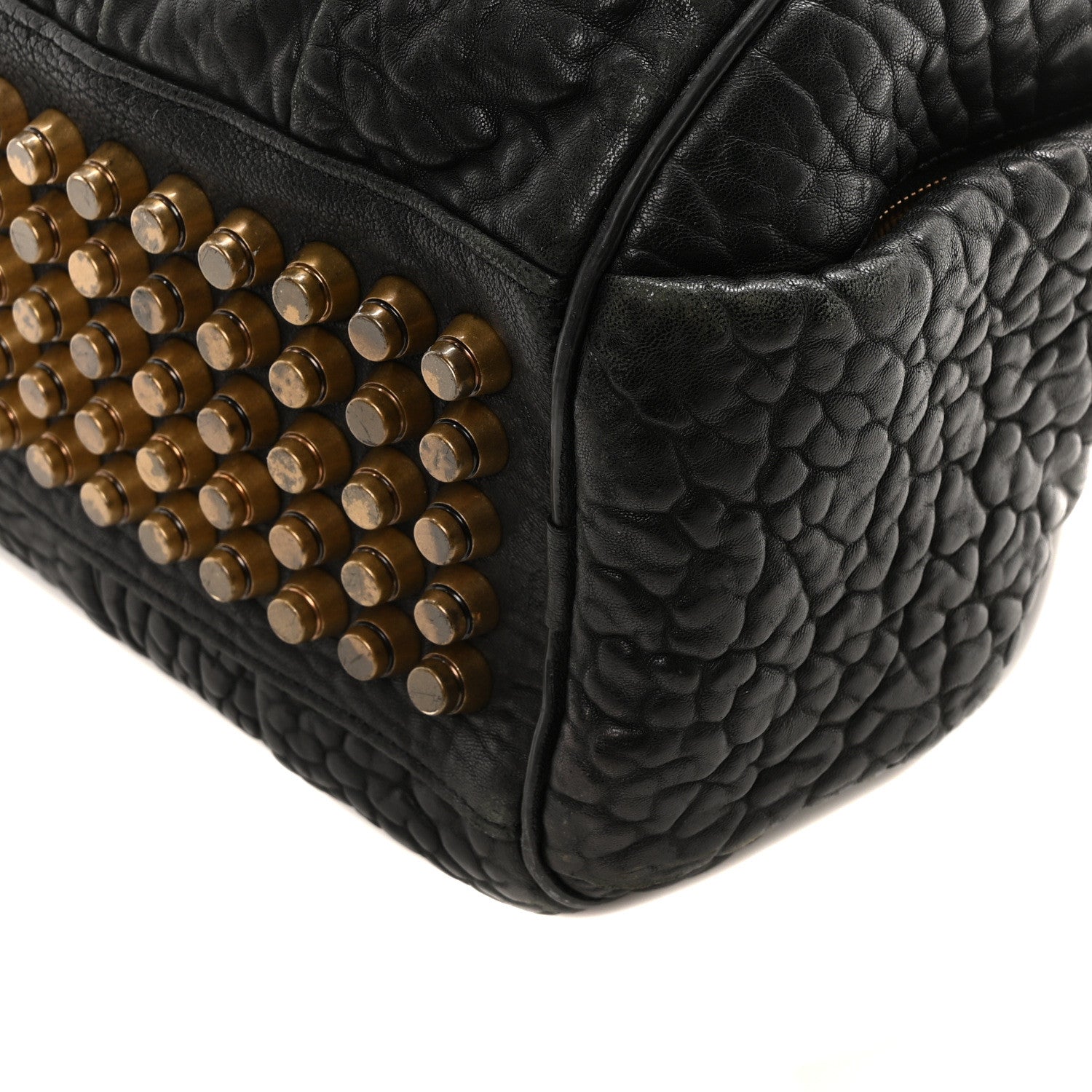Alexander Wang Pebbled Lambskin Rocco Black Antique Brass Hardware 9 of 9
