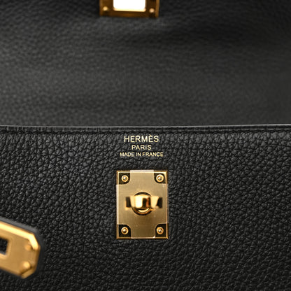 Hermes Togo Kelly Retourne 25 Black 6 of 11