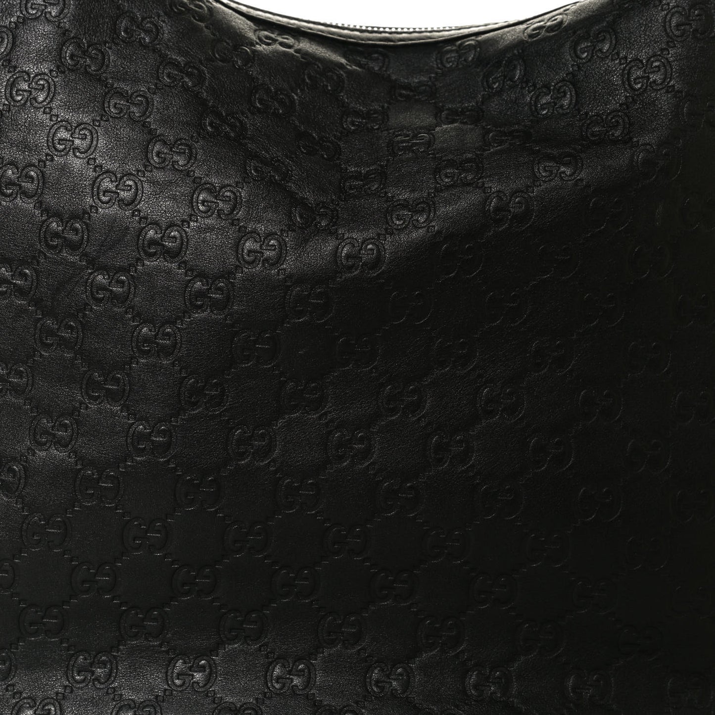 Guccissima Large GG Twins Hobo Black