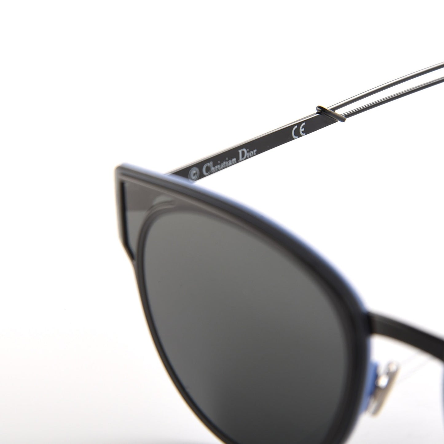 Sculpt Cat Eye Sunglasses Black Gray