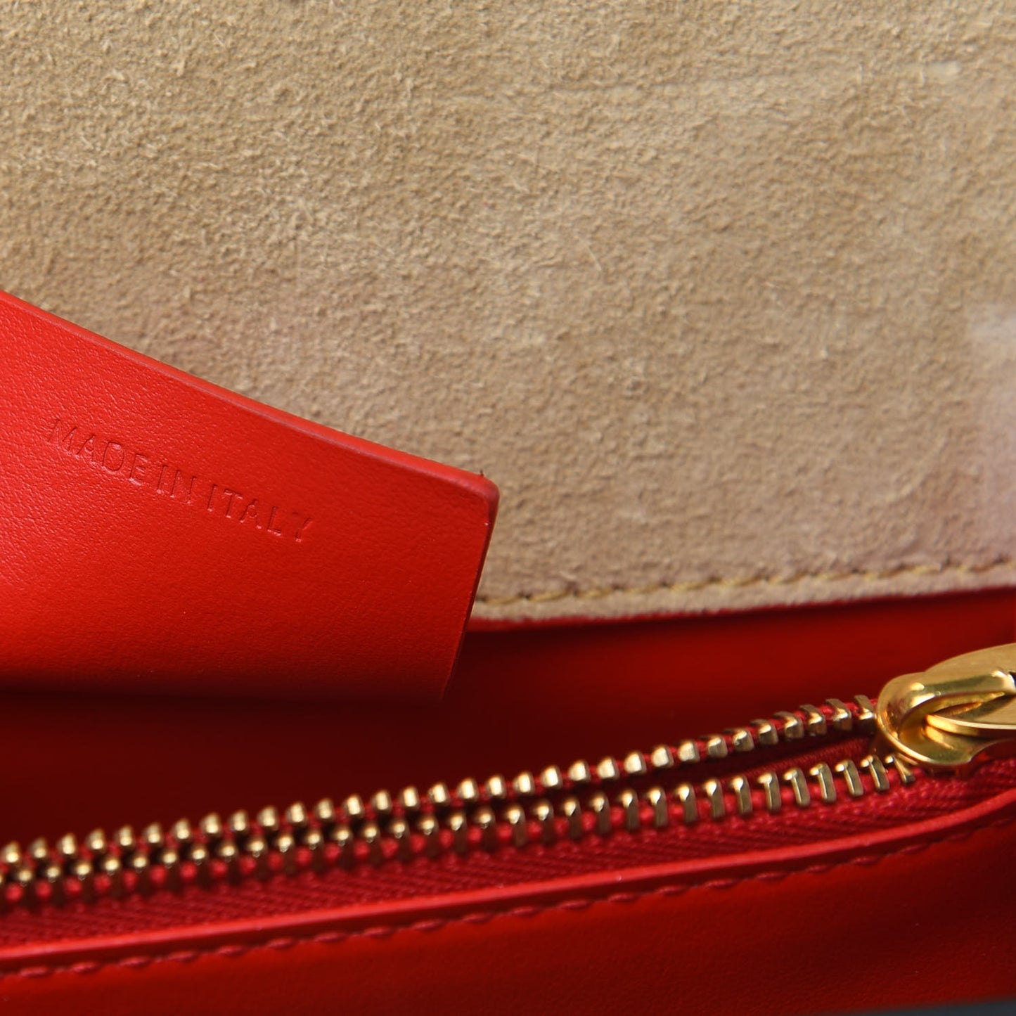 Metallic Calfskin Mini Elisa Shoulder Bag Gold