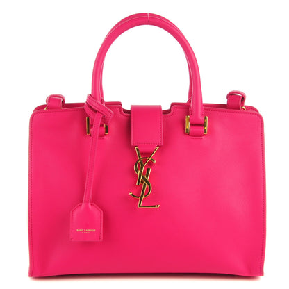 Saint Laurent Calfskin Monogram Baby Cabas Fuchsia 1 of 7
